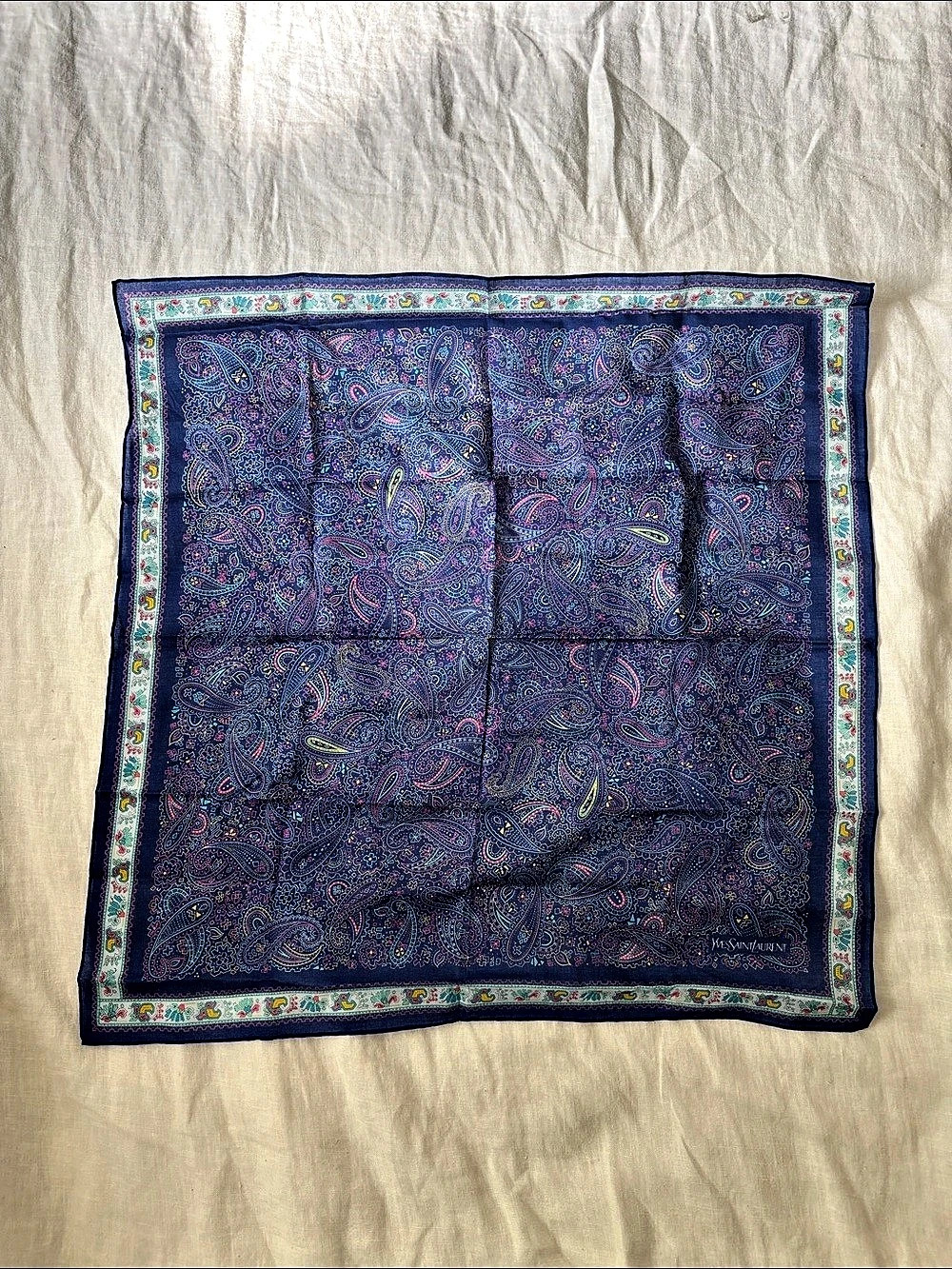 Yves Saint Laurent Paisley Scarf